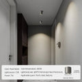 Modern brushed nickel led downlight living room cylindrical light