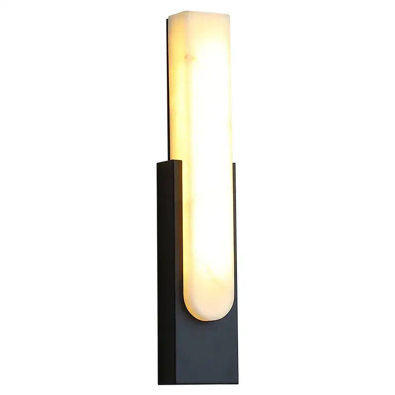Modern gold and white led marble wall lamp bedroom sconce