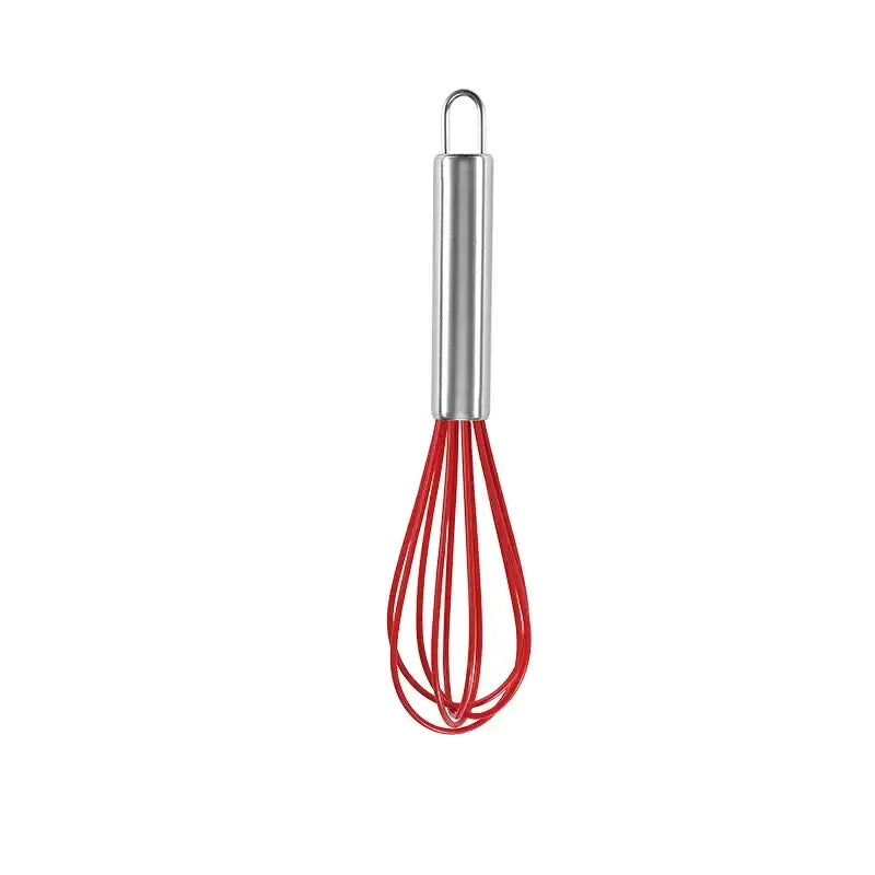 Colorful stainless steel silicone whisk mixer kitchen baking tool