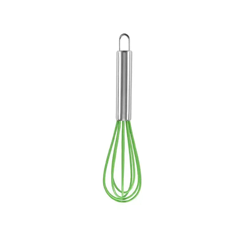 Colorful stainless steel silicone whisk mixer kitchen baking tool