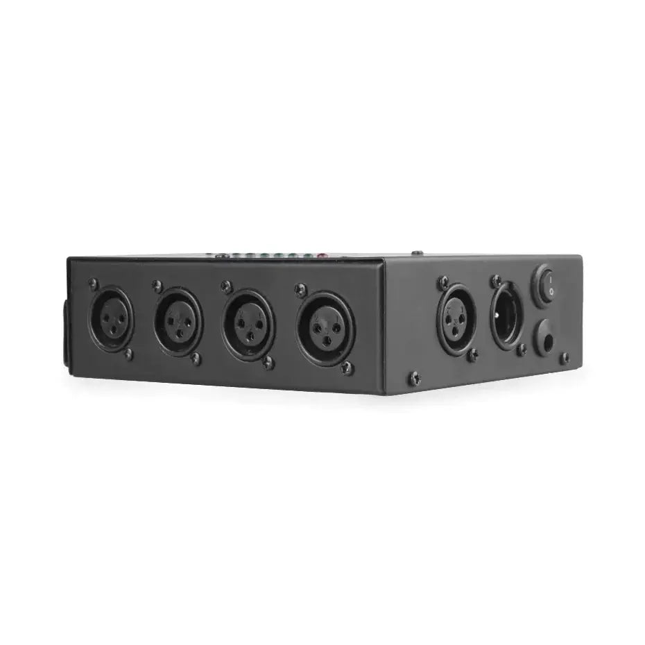 Black 8-way dmx optical splitter for stage lighting events
