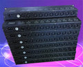Black metal 8-way dmx512 signal amplifier for stage lighting