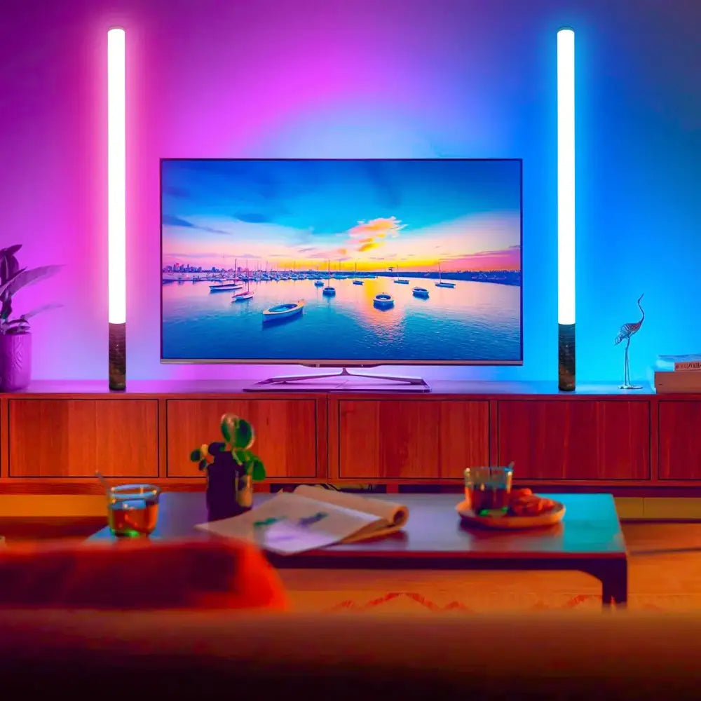 Modern rainbow mood lighting sticks party and bar tube light