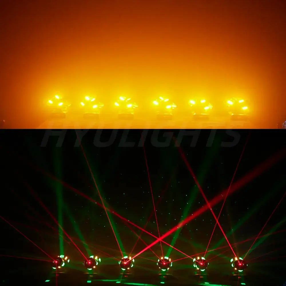 Modern 8x12w rgbw dual head led stage light for entertainment room