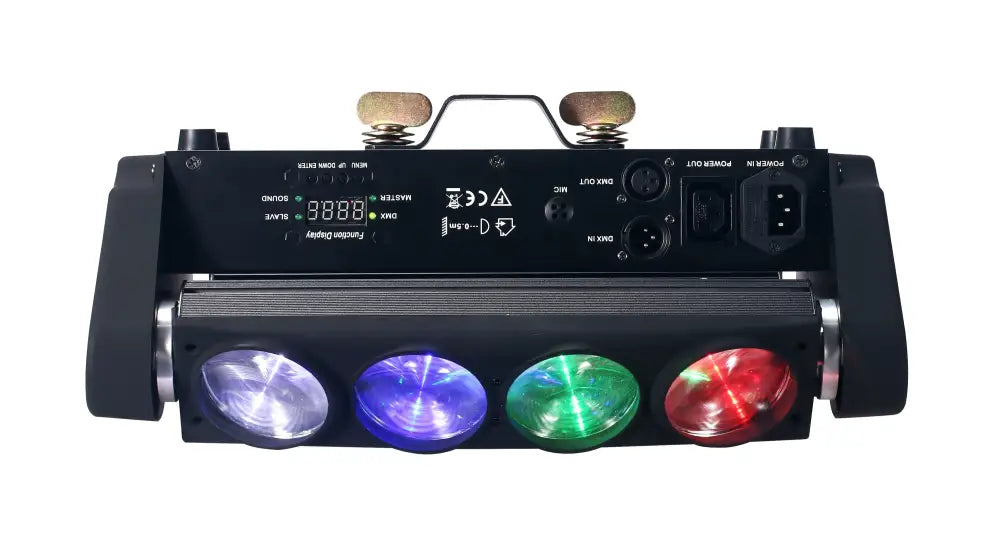 Modern black 8x15w rgbw spider light party room beam bar