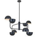 Modern black spherical art chandelier pendant for living room