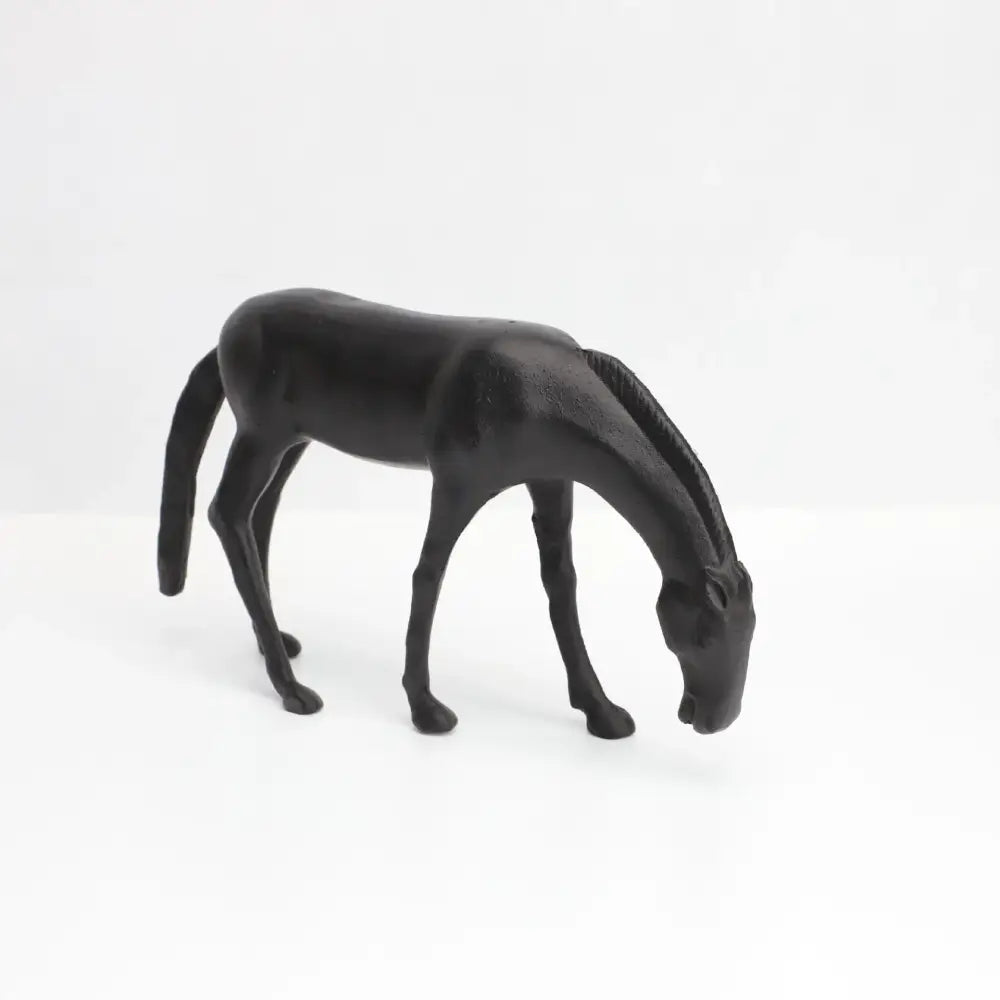 Decorbites abstract horse iron sculpture set living room metal decor