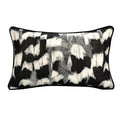 Decorbites abstract monochrome jacquard lumbar pillow cover bedroom