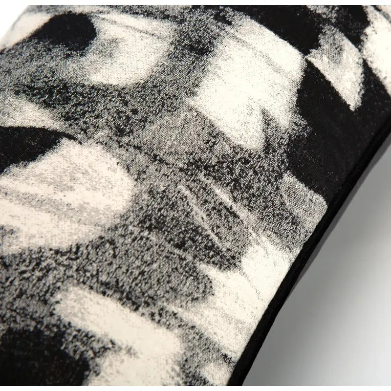 Decorbites abstract monochrome jacquard lumbar pillow cover bedroom