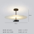 Modern minimalist acrylic black round chandelier bedroom light