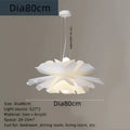 Elegant white lotus acrylic flower pendant light for dining room