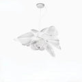 White acrylic flower chandelier dining room pendant light