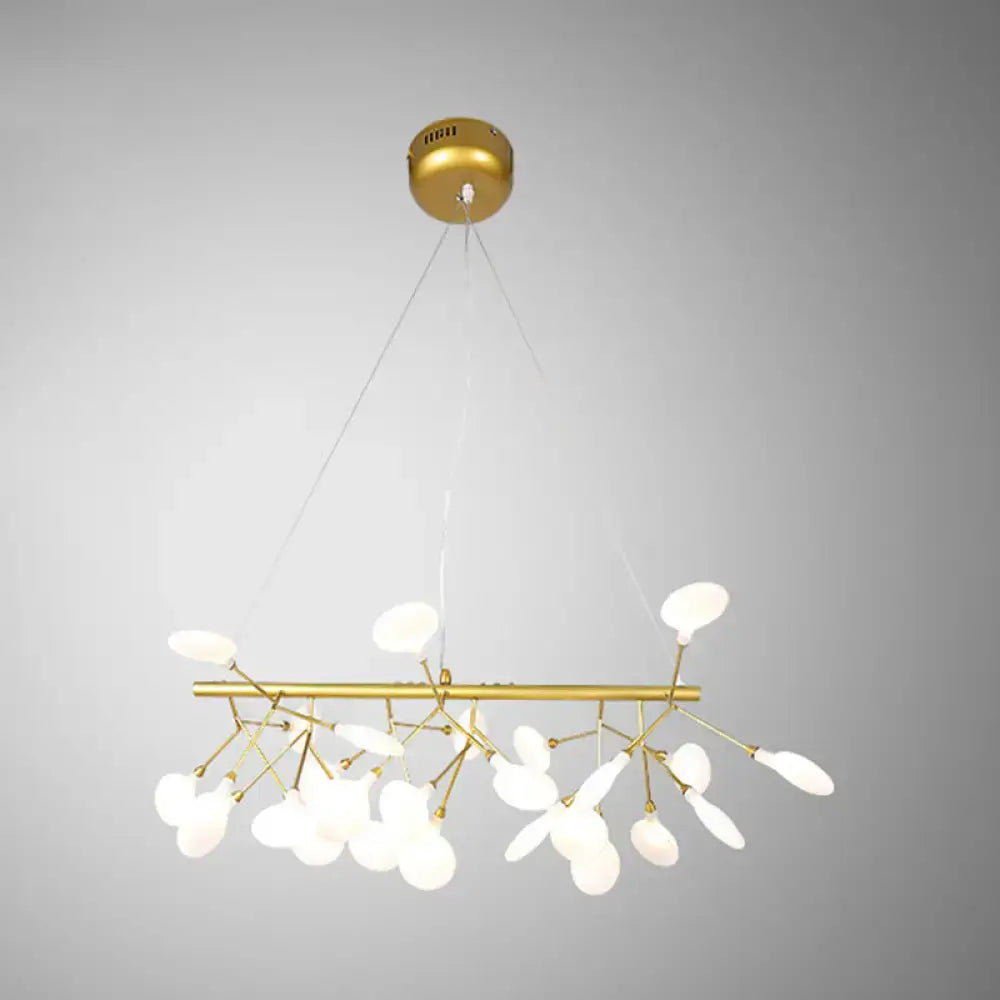 Modern black branching led hanging light for dining room