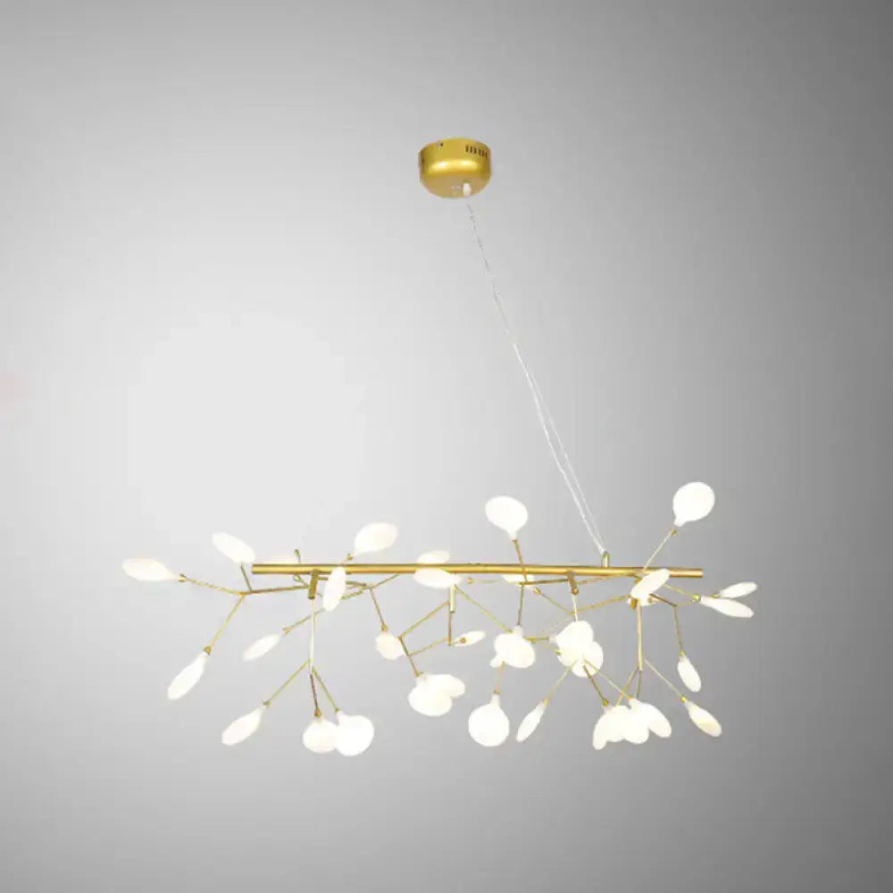 Modern black branching led hanging light for dining room