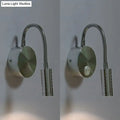 Modern chrome gooseneck cylinder wall mount reading lamp bedroom
