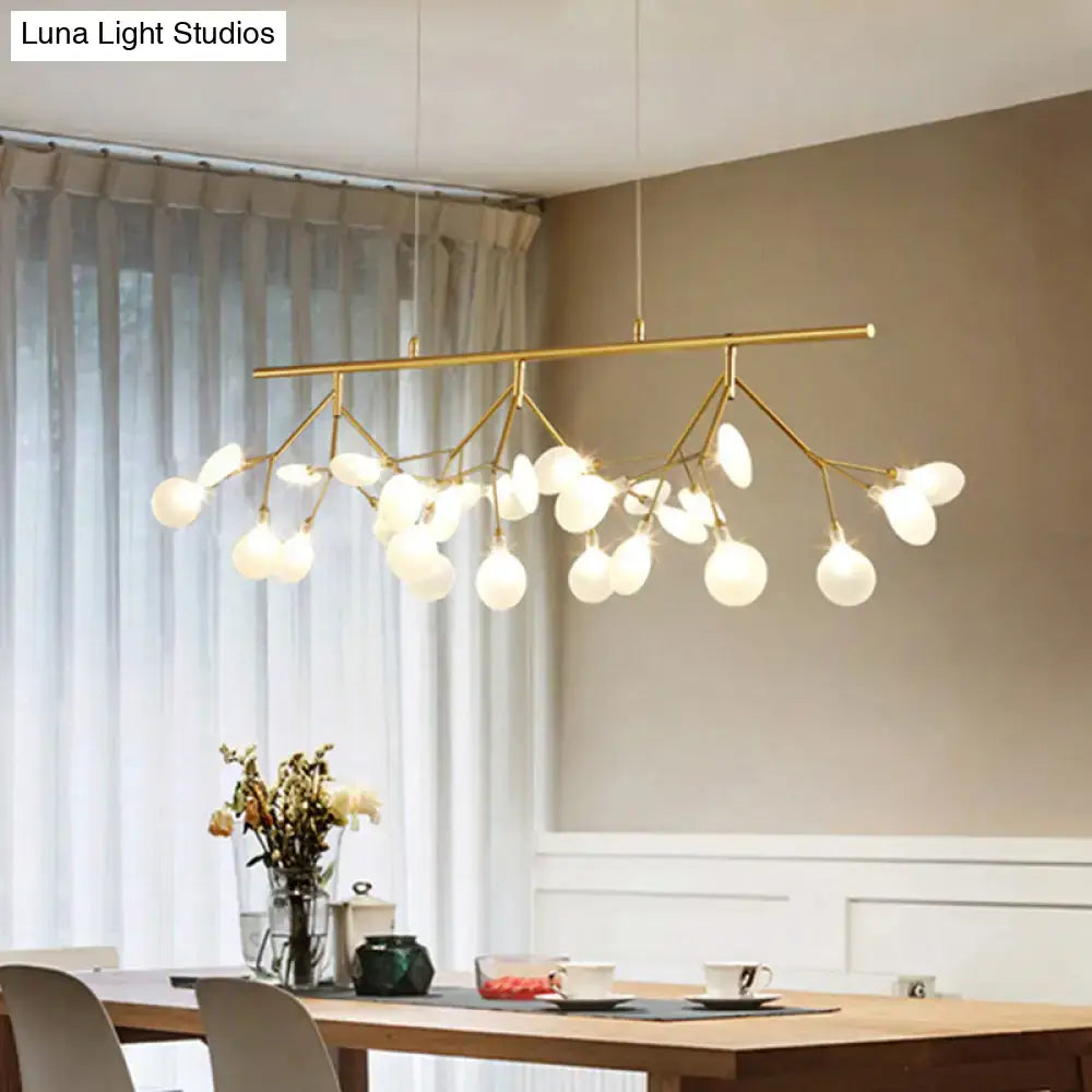 Modern gold firefly metal pendant 27 light bedroom chandelier