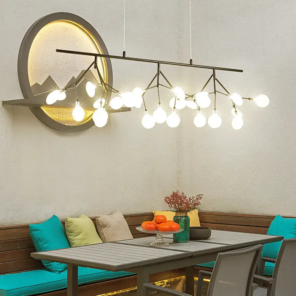 Modern gold firefly metal pendant 27 light bedroom chandelier