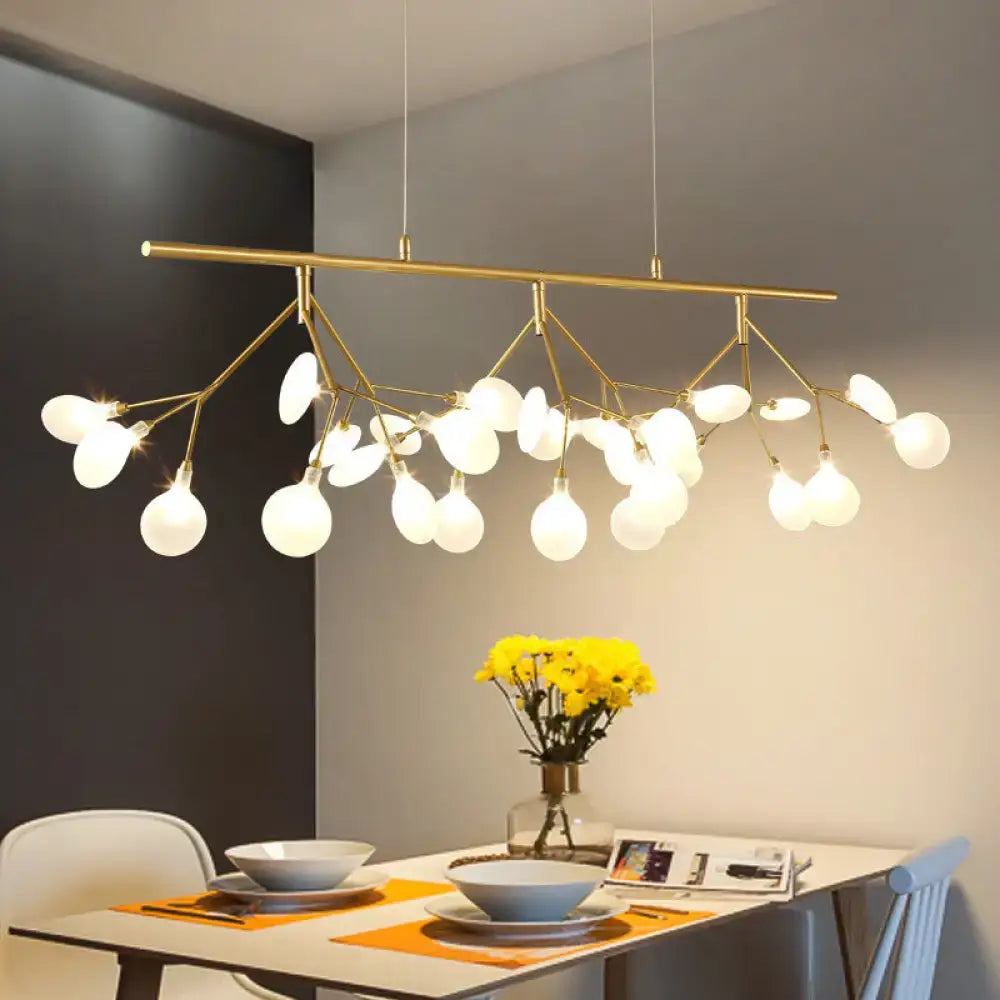 Modern gold firefly metal pendant 27 light bedroom chandelier