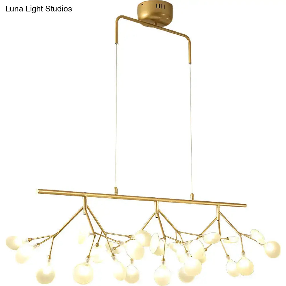 Modern gold firefly metal pendant 27 light bedroom chandelier