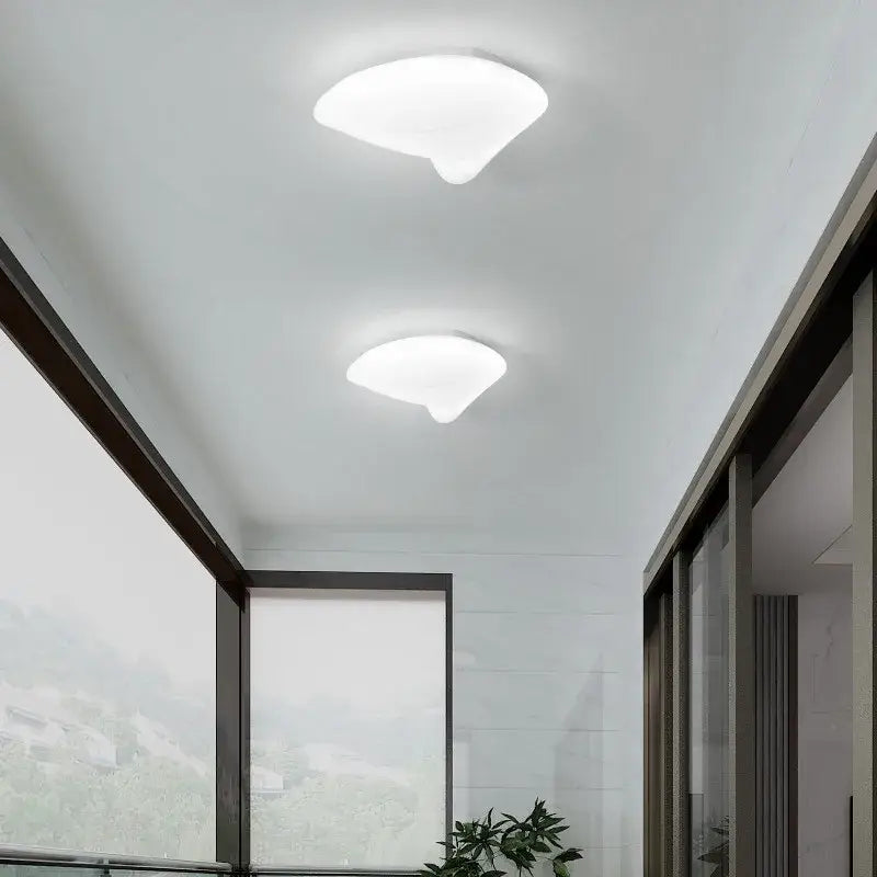 Modern white aisal flower ceiling chandelier for living room dimming
