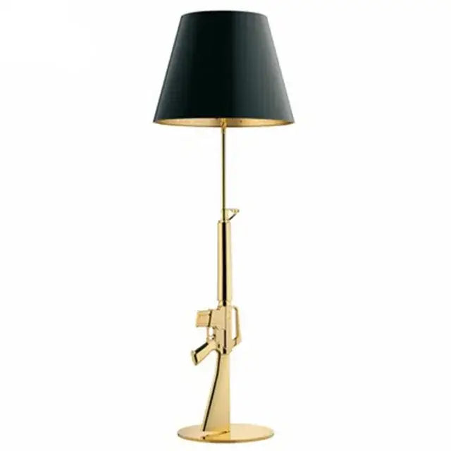Modern gold ak47 gun design table lamp living room decor