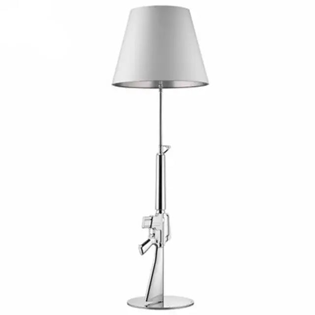Modern gold ak47 gun design table lamp living room decor