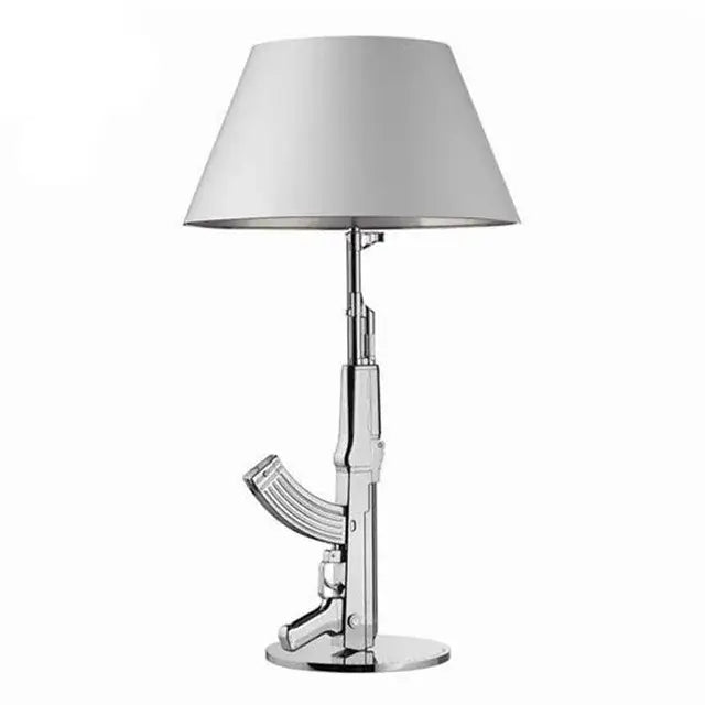 Luxury gold ak47 guns floor lamp bedroom art deco light