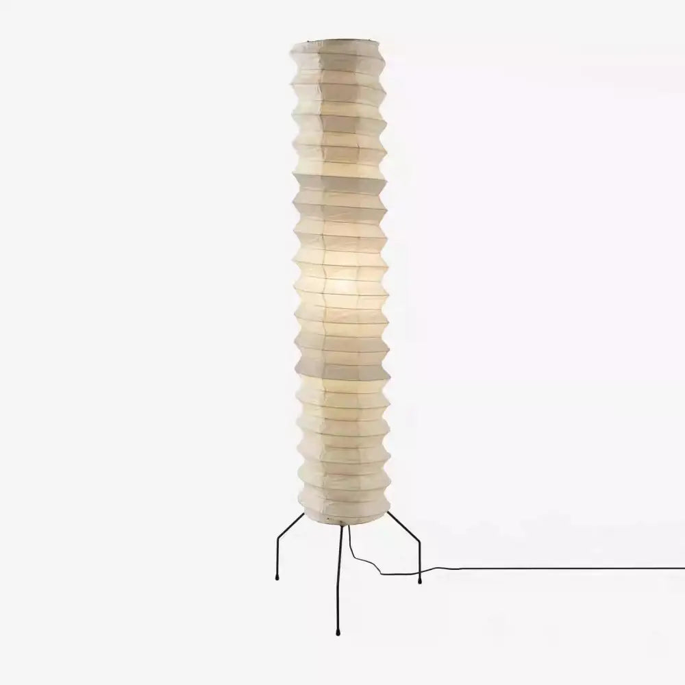 Noguchi floor lamp sculptural cream paper light for living room