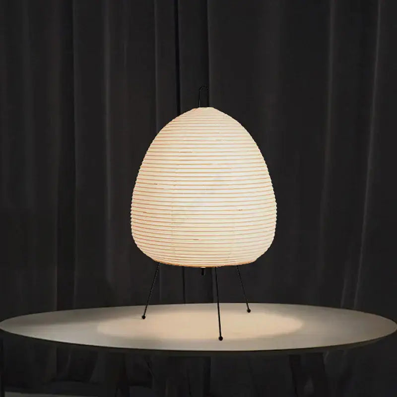 Japanese minimalist rice paper noguchi table lamp for bedroom decor