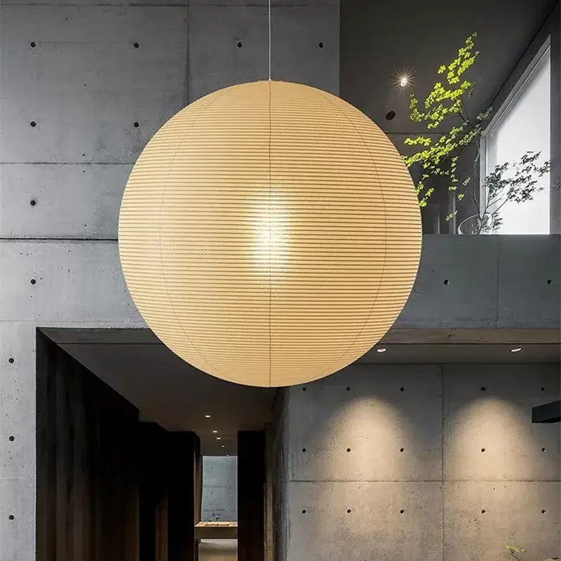 Akari vintage rice paper pendant light – dining room japanese lantern
