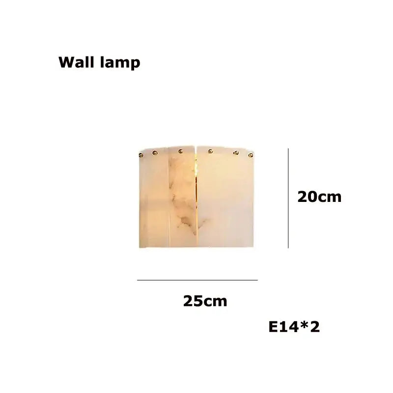 Elegant white alabaster lustre led chandelier dining room