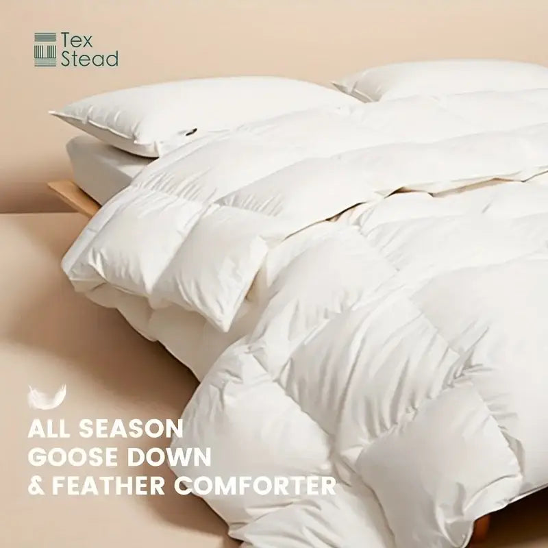 Plush white season lightweight goose down duvet insert bedroom