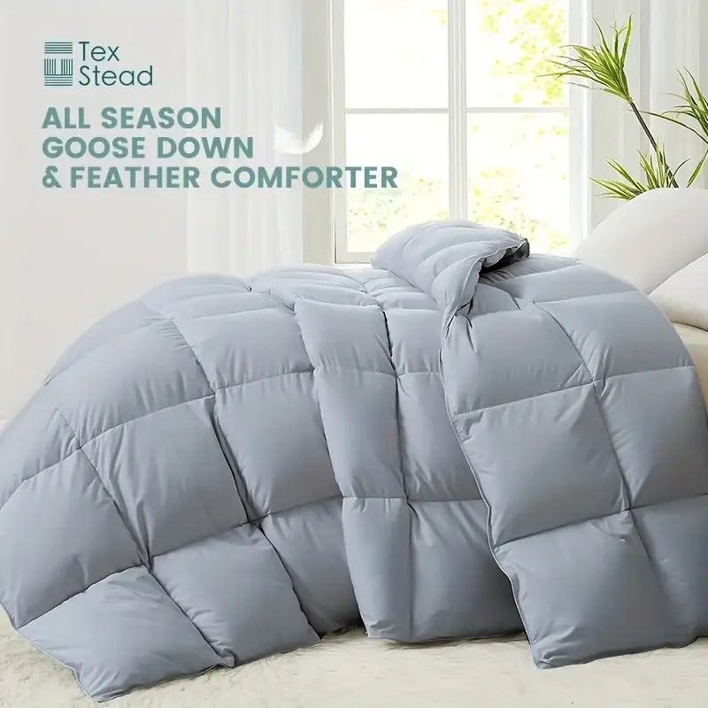 Plush white season lightweight goose down duvet insert bedroom