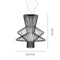 Modern gold bamboo allegro ritmico chandelier living room pendant light