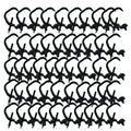 Silver aluminium light hook clamp 50 pack for stage lighting