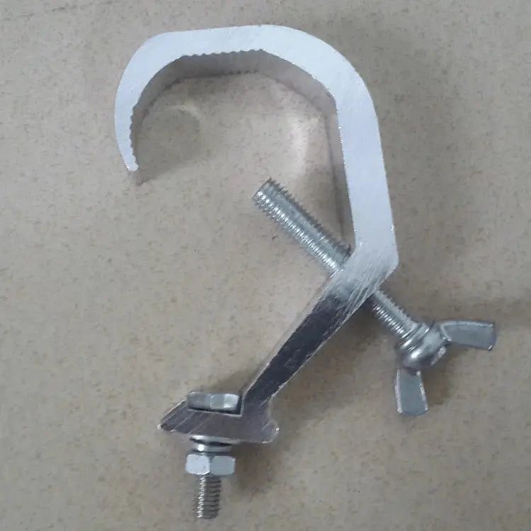 Silver aluminium light hook clamp 50 pack for stage lighting