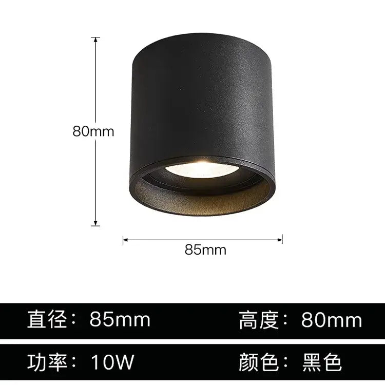 Modern black & white aluminum ceiling lamp living room spotlights