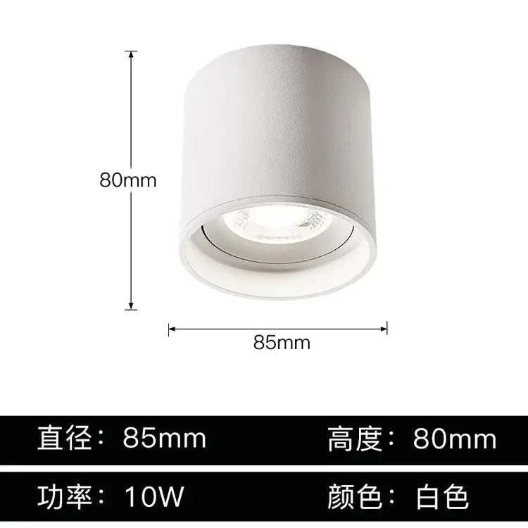 Modern black & white aluminum ceiling lamp living room spotlights