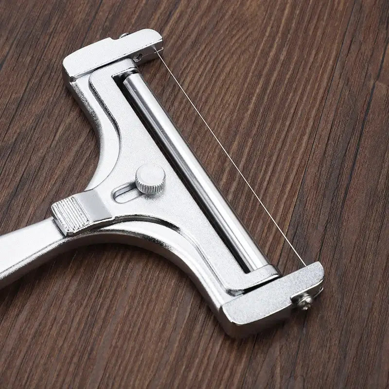 Chrome aluminum cheese butter slicer wire knife baking tool kitchen