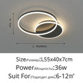 Modern minimalist aluminum circle led chandelier for living room