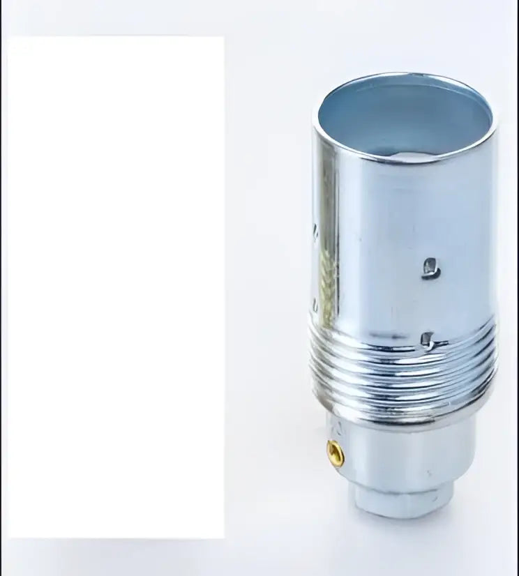 Vintage gold & silver e27 lamp holder – living room threaded socket