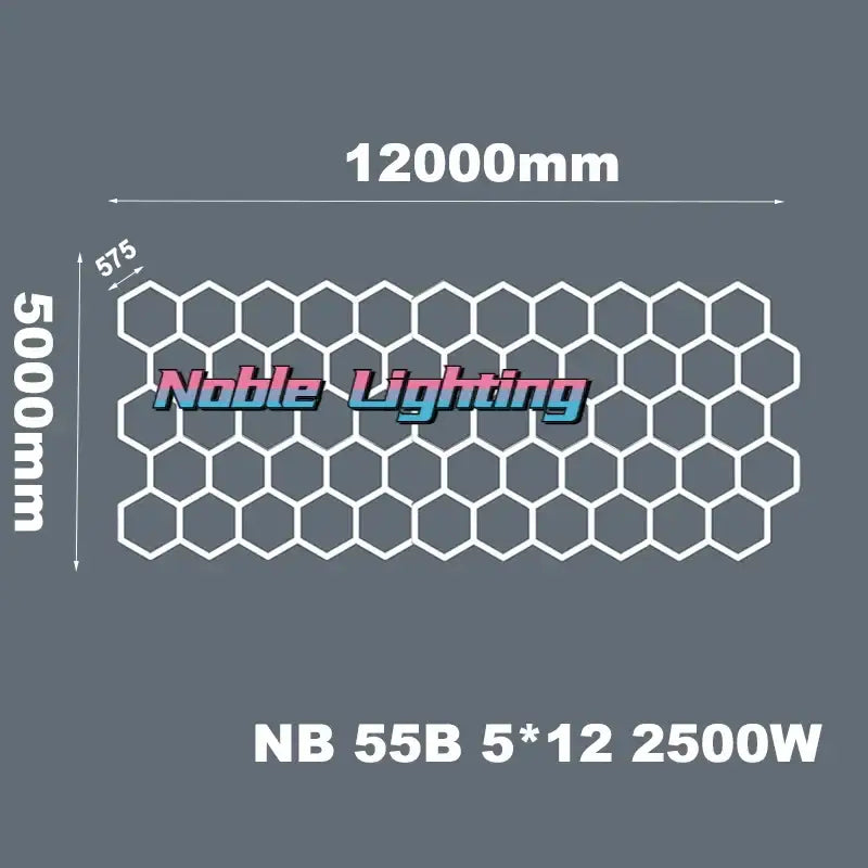 Modern white aluminum housing hexagon led light bar garage light