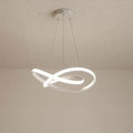 Modern black & white aluminum line pendant light for dining rooms