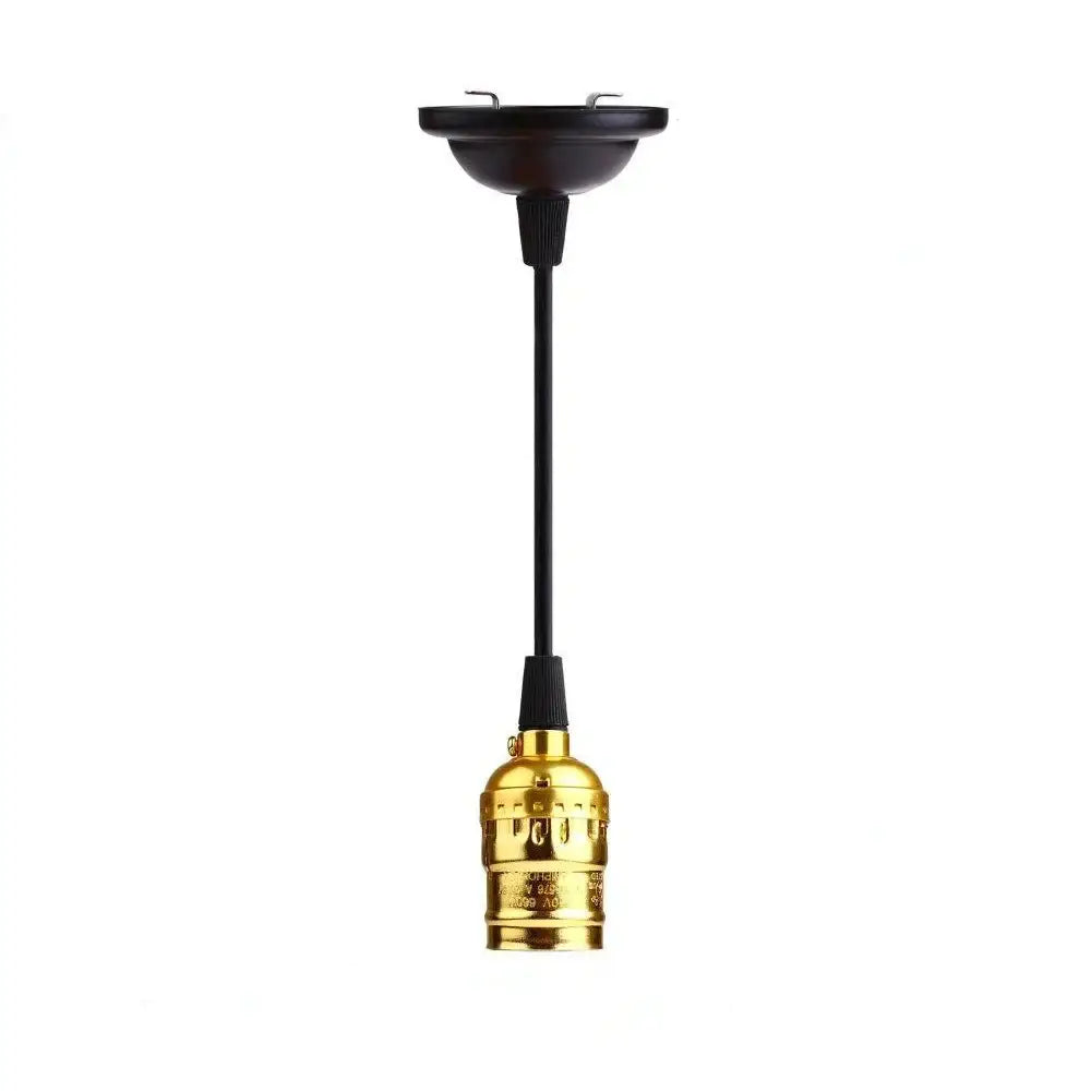 Retro vintage brass & nickel e27 screw bulb holder living room light