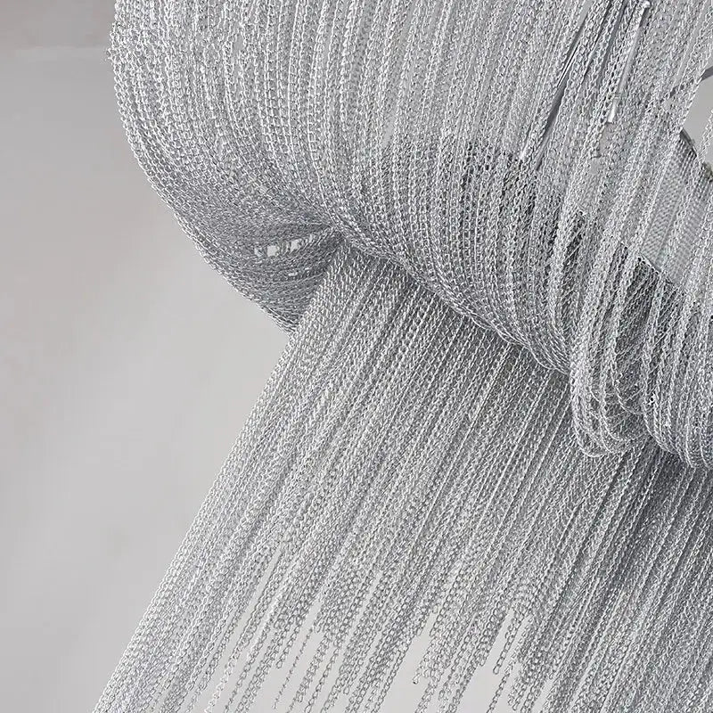 Decorbites aluminum tassel chandelier living room waterfall pendant light