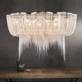 Decorbites aluminum tassel chandelier living room waterfall pendant light