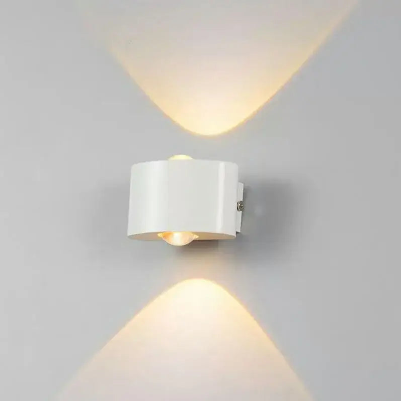 Modern black & white aluminum wall lamps – living room sconces