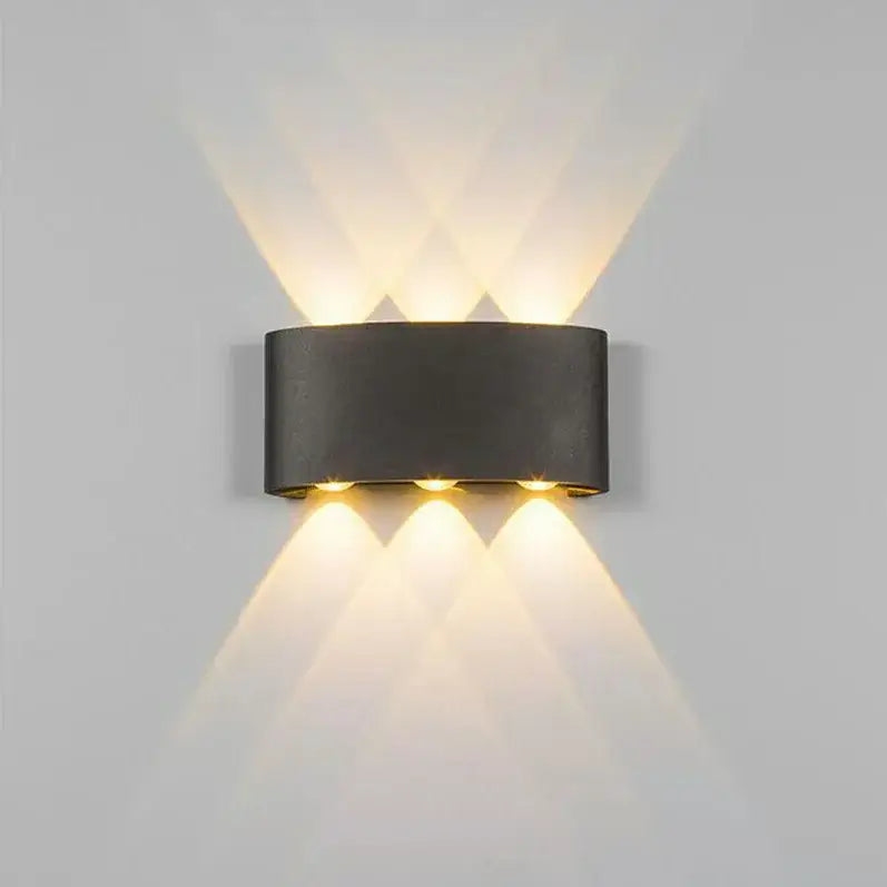 Modern black & white aluminum wall lamps – living room sconces
