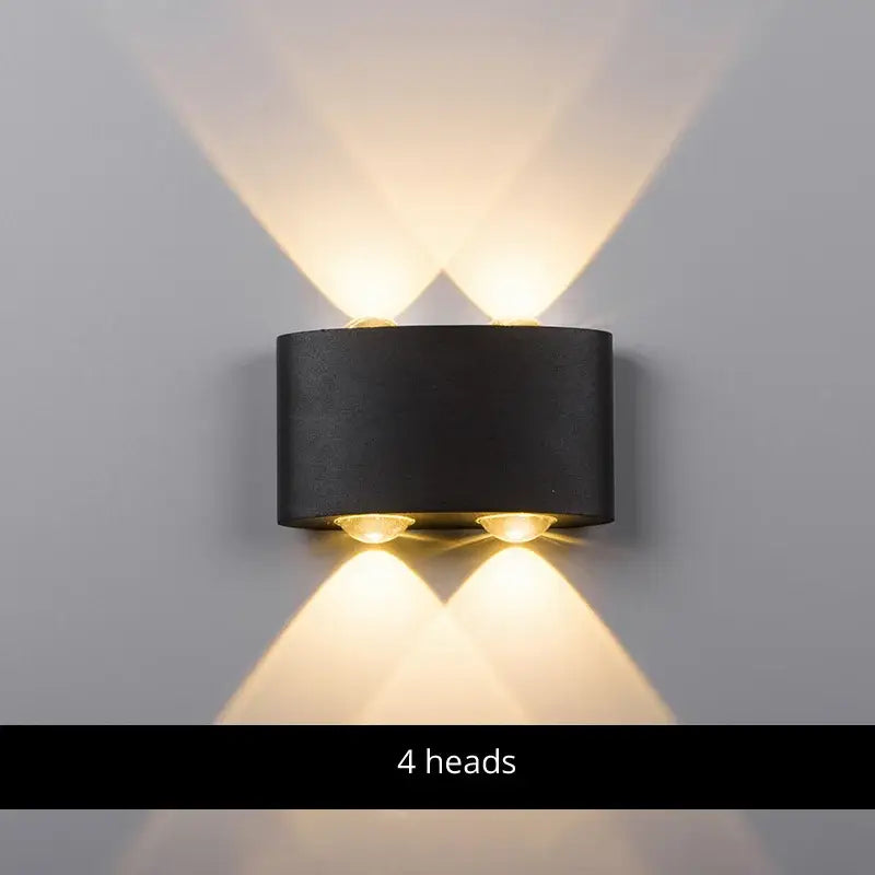 Modern black & white aluminum wall lamps – living room sconces