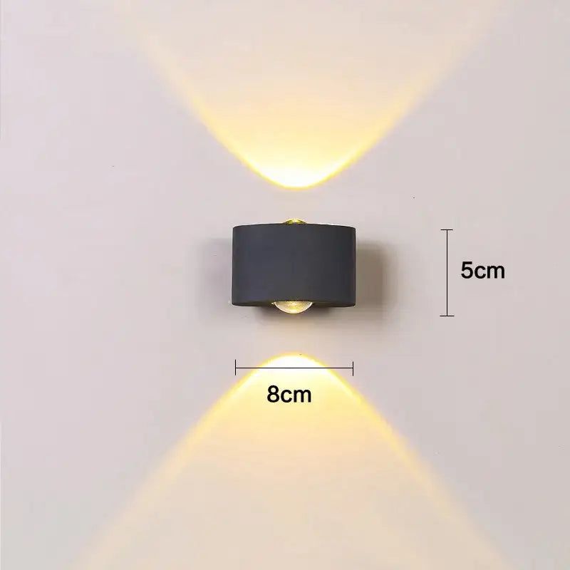 Modern black & white aluminum wall lamps – living room sconces